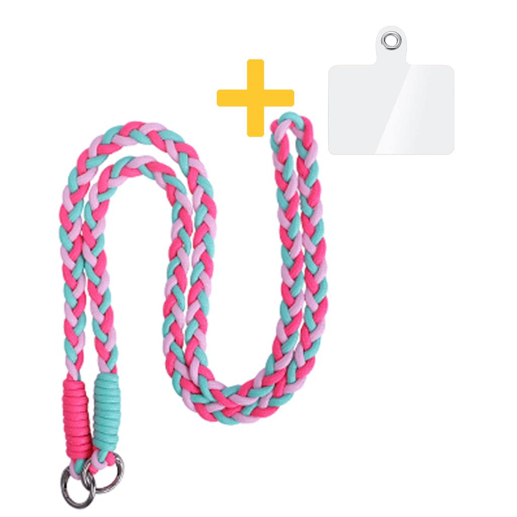 Braided Phone Lanyard Crossbody Phone Strap with Tether Tab Anti-lost Neck Wrist Hanging Rope Universal Mobile Phone Lanyards