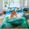 Surf Duvet Cover Set Beach Printed Hawaii Vacation Bedding Set for Adult Women Girl Tropical Botanical Polyester Comforter Cover