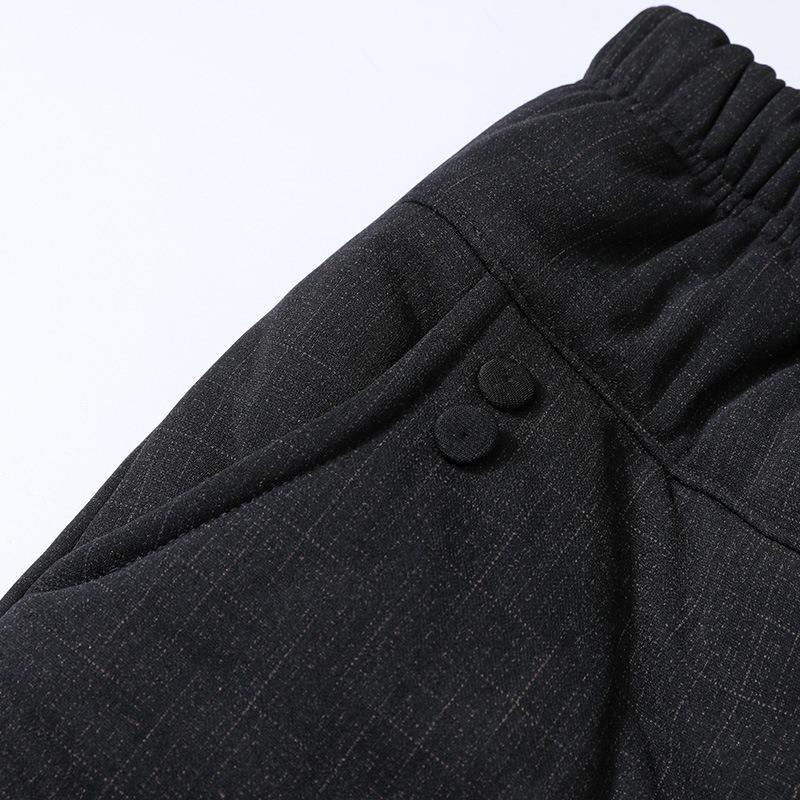 Middle-aged Women's Pants Autumn and Winter Mother Pants Piled and Thickened Outer Wear Cotton Pants Loose Straight Elderly Grandma Thermal Pants
