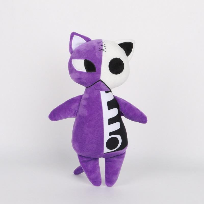 35cm Cartoon Panty & Sokken Met Jarretelband Honekoneko Bot Kat Schattig Zacht Pluche Speelgoed Kinder Verjaardagscadeau Cos Ornament purple