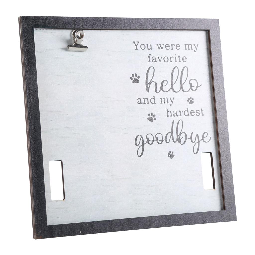 Pet Picture Frame Memorial Dog Memorial Sentiment Frame Collar Frame Remembrance Sympathy Gift for Loss Home Decorations