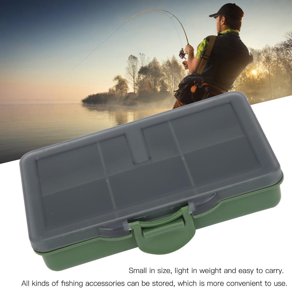 2PCS PP Fishing Tackle Box Mini Fishing Lure Box Durable Bait Storage Box  Carp Fishing