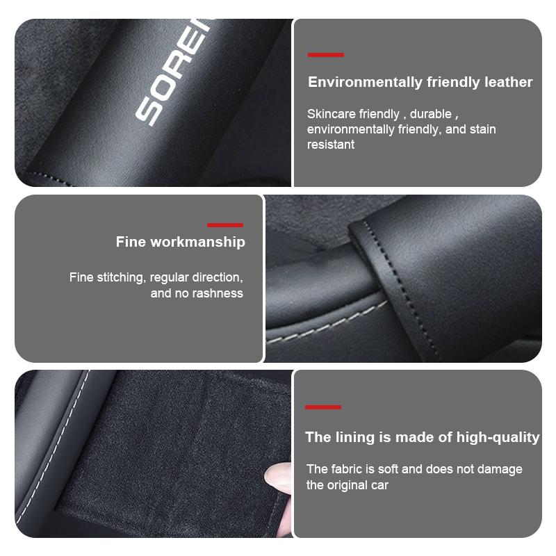 AEK4 For KIA Leather Car Roof Armrest Protector Case Anti-Collision Protector Accessories Sorento R 2011 2013 2014 2016 2017 2018