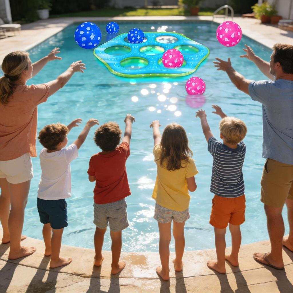 Pool Toys Hexagonal Ring Throwing Toy For Water Water Ring Toss Game For Beach Lake Backyard Party Vacation Family Travel