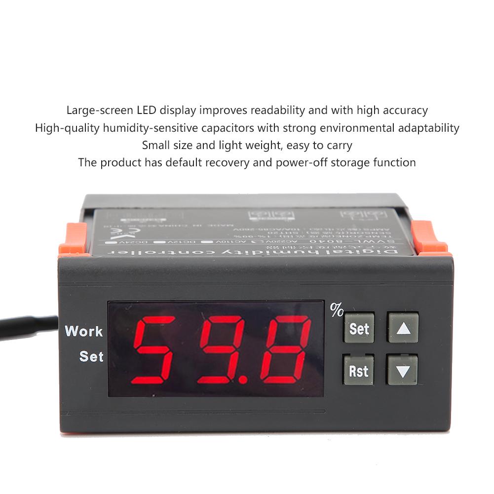 Controlador de Umidade Digital de Alta Precisão com Tela LED para Umidificador SVWL8040 AC220V