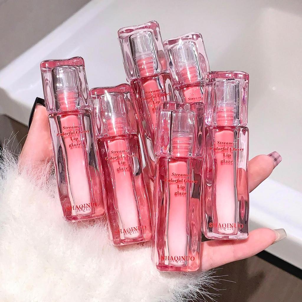 SHAQINUO High Shine Glossy Lip Glaze Plumping Mirror-like Finish Lip Gloss Non-Drying For Different Occasion