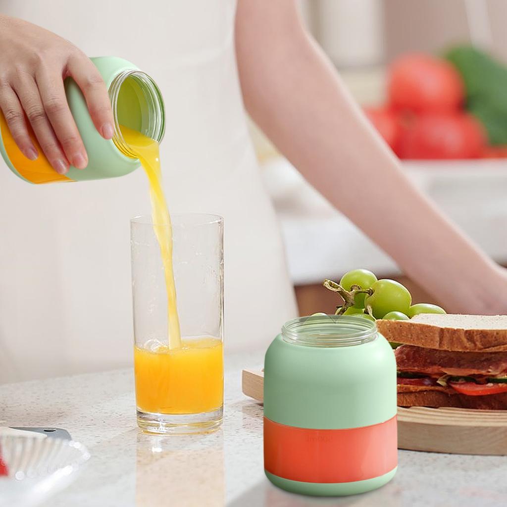 Tragbarer Entsafter, 16,9 fl oz Kabelloser Mixbecher, Wiederaufladbarer USB-Entsafter für & Smoothies, Mit abnehmbarem Deckel für einfache Verwendung & Reise