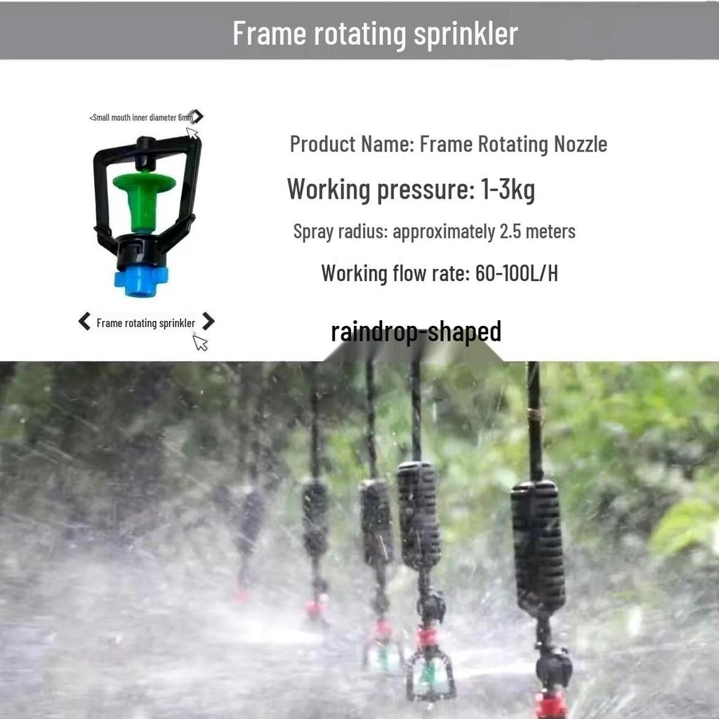 Eco-Friendly Inverted Micro Sprinkler: Hanging Atomizing Anti-Drip Rotating Water Sprayer for Greenhouses