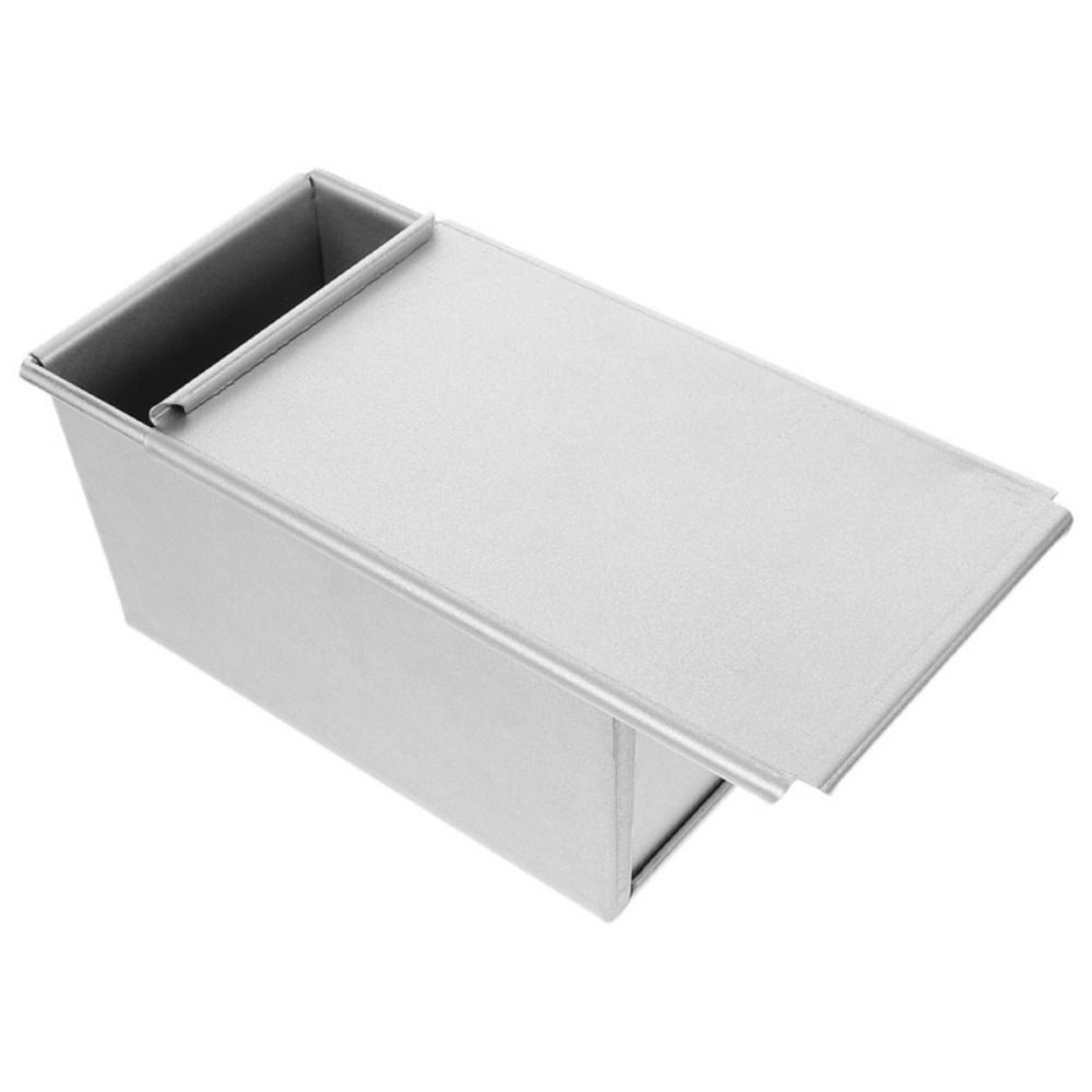 Non-Stick Cube Toast Box with Cover Bread Mold Useful Square Corrugated Loaf Pan  Baking Supplies