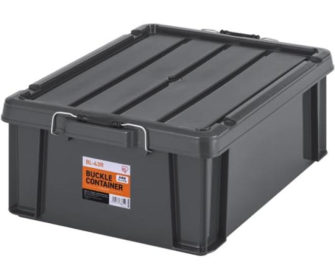 

IRIS OHYAMA Buckle Container Charcoal Gray BL-43R