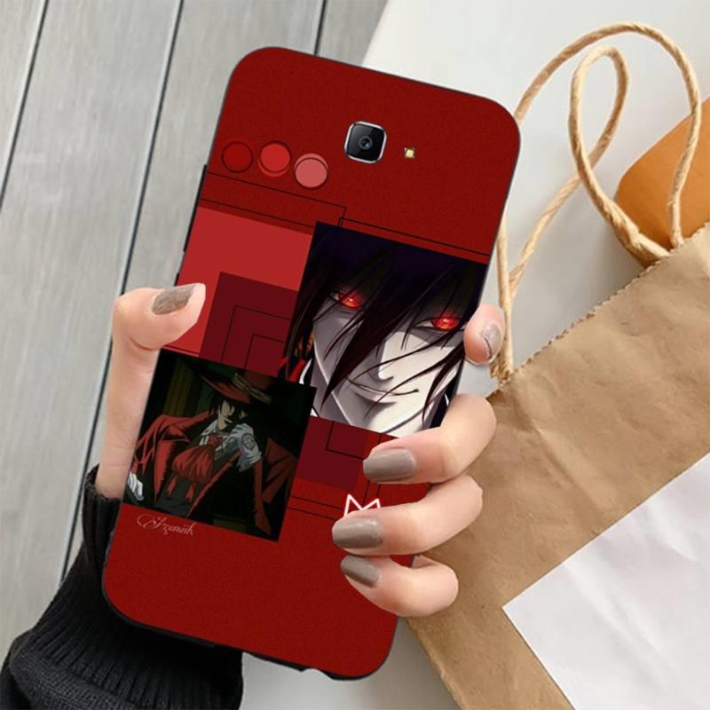 Kryt na telefon s motivem anime Hellsing Alucard s ventilátorem pro Samsung Note 9 10 20 Plus Pro Ultra J6 J5 J7 J8 měkký černý kryt na telefon