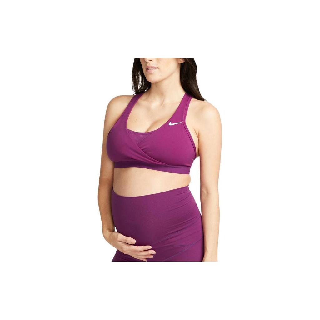 Nike Maternity Series Solid Medium Support Padded Sports Bra Women Underwear Tech-Purple DQ8008-503