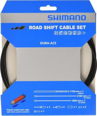 SHIMANO Repair Parts Shift Cable Set Polymer Coating 9000 Black with Nose for Y63Z98910 RD-9000