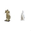 Nordic Resin Knight Penguin Figurine Abstract Art Sculpture Collectable Animal Statue Ornament for