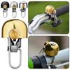 Bicycle Bell,Stainless Steel Loud-Handlebar Alarm Bike Rings Bell,Universal Fit Bike Sport Alarm Bell,For Road MTBs Fixed Geared