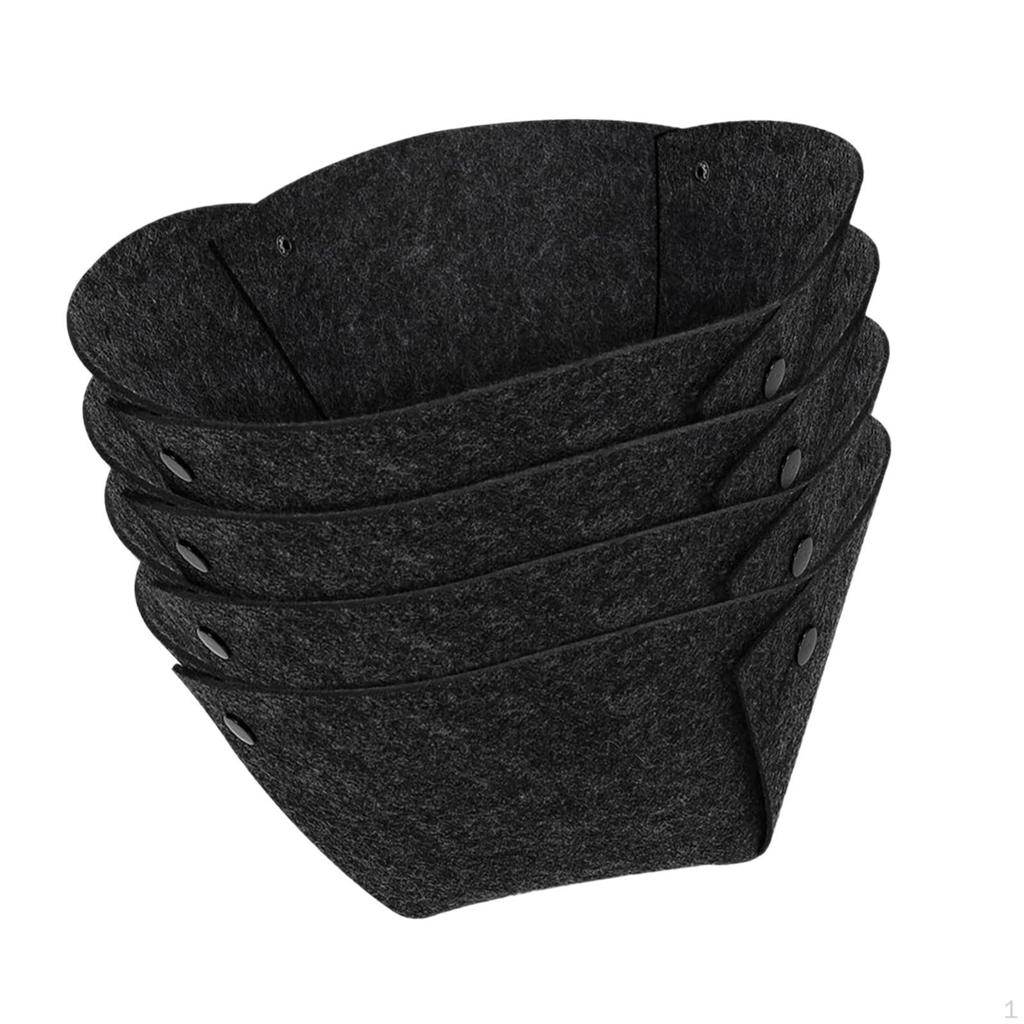 4 Pieces Hanging Flower Pot Liners Basket Linings Practical Breathable Felts for Yard