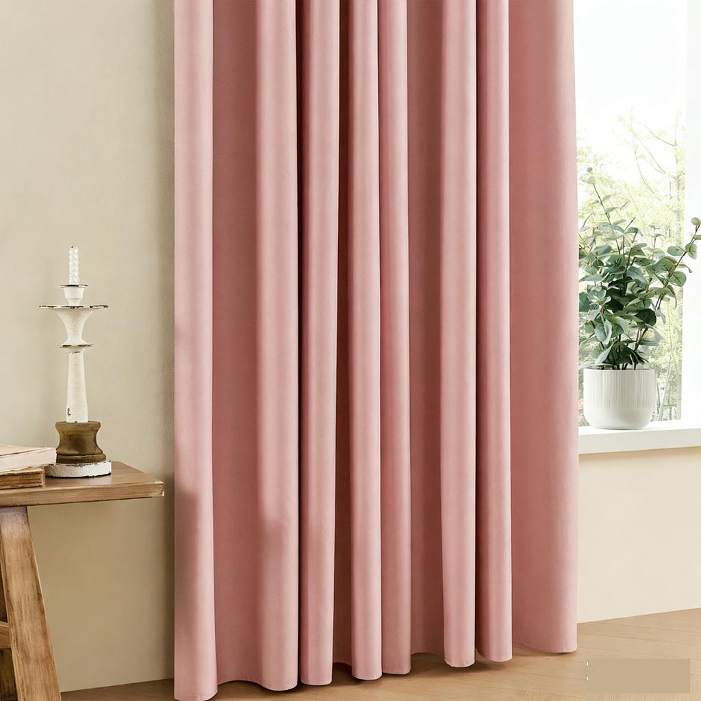 1Pcs Modern Minimalist Blackout Curtain - Heat Insulation, All-Season Universal Drapes for Bedroom & Living Room (Rod Pocket)