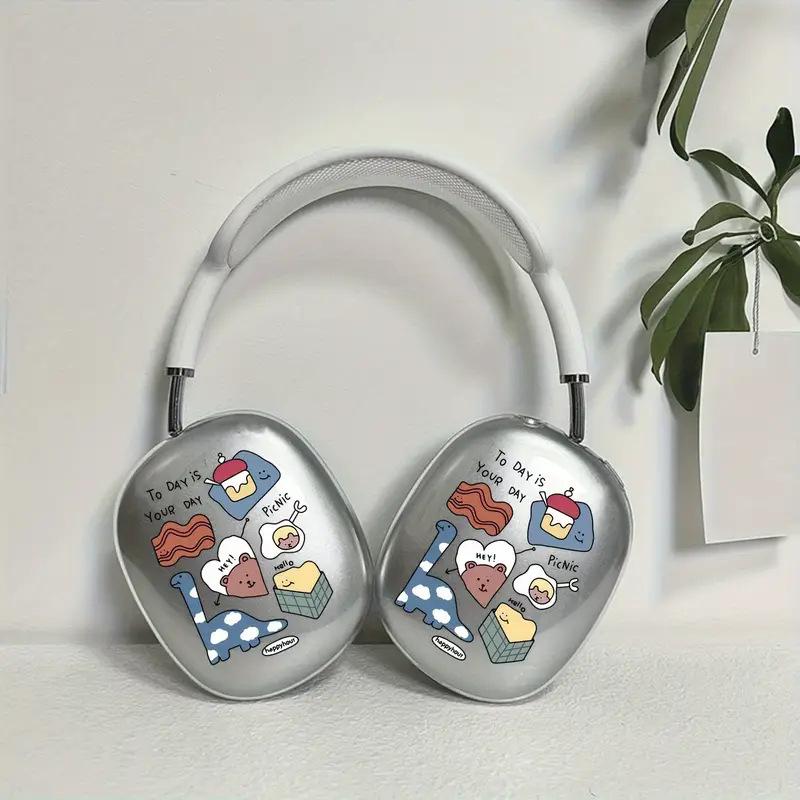 Painted Transparent TPU Earphone Cover Protective Case, Suitable for Apple AirPods Max Headset Bluetooth Headset