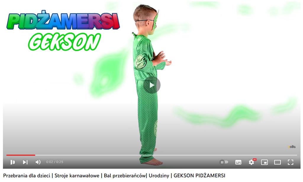 PJ Masks Costume for Carnival, Gekko Disguise, Costume Party 12