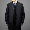 Fashion Casual Baseball Collar Jacket, Business Casual Jacket, Men's Plus Size Jacket, Jacket Top