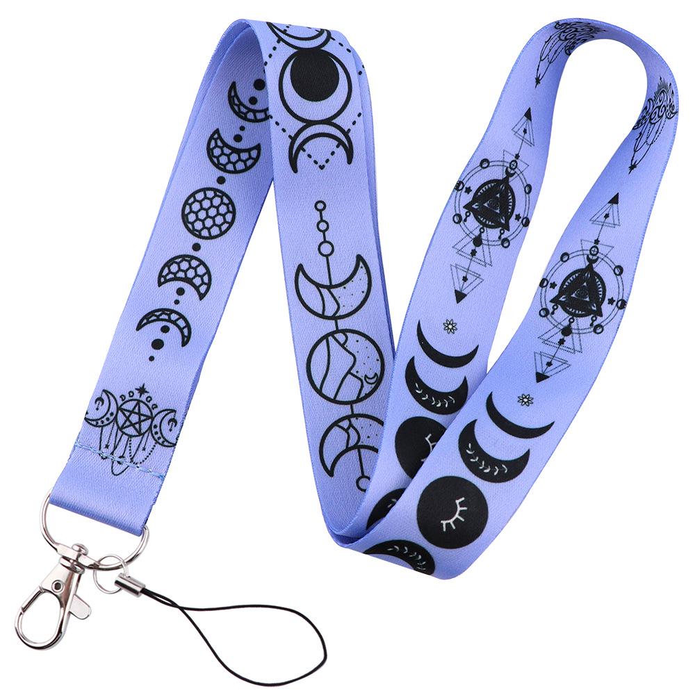 Moon Planet Cell Phone Lanyard: ID, Campus Meal, and Bus Card Holder