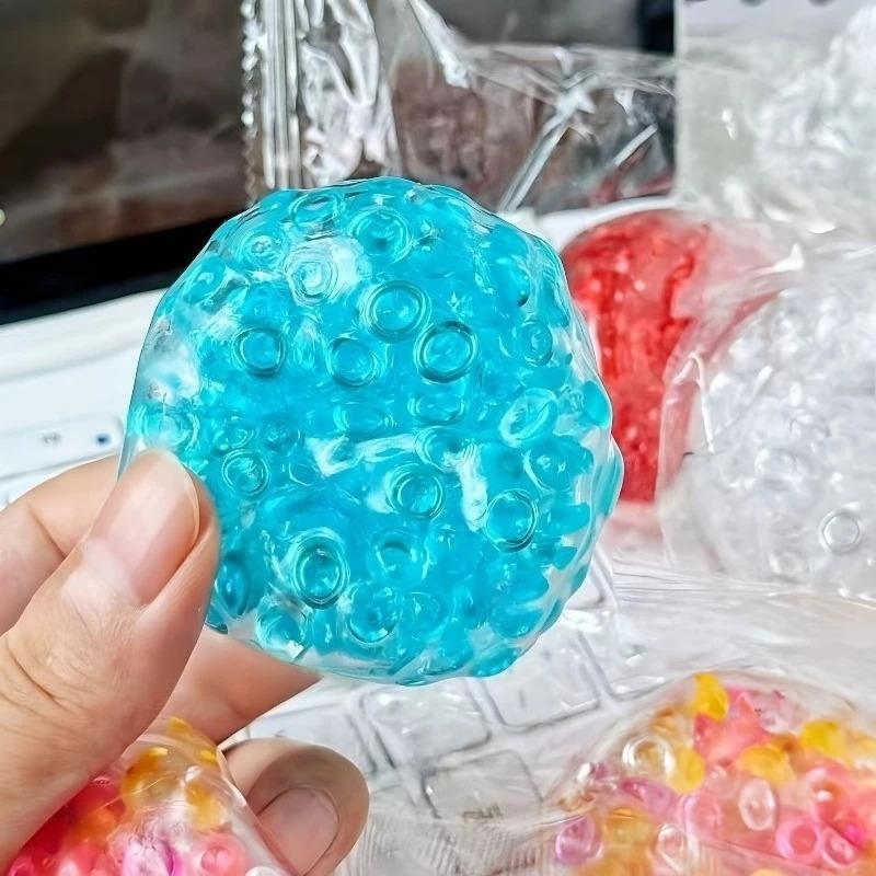 Ice Bead Squeeze Ball Set, Ultra Soft Slow Rebound Mochi Fidget Toys, Stress & Anxiety Relief Sensory Gift For Friends