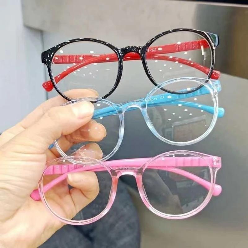 3PCS Kids Blue Light Blocking Glasses Replaceable Lens Eyewear For Children Eye Protection
