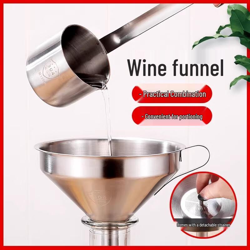 Naiduo Stainless Steel Kitchen Funnel with Filter