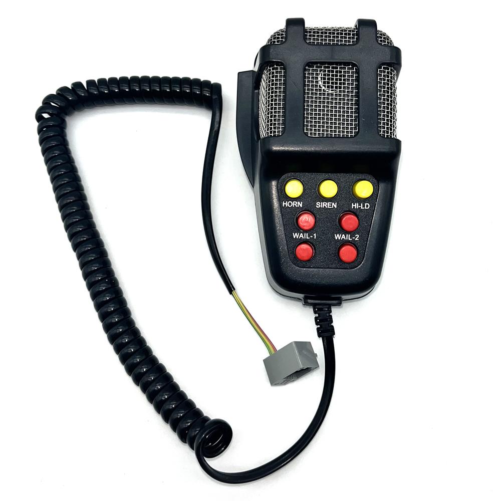 12V 125dB with MIC Loud Motorcycle 7 Sound Car Alarm Horn 100W Siren Vehicle Truck Warning Loudspeaker Plastic Police Firemen