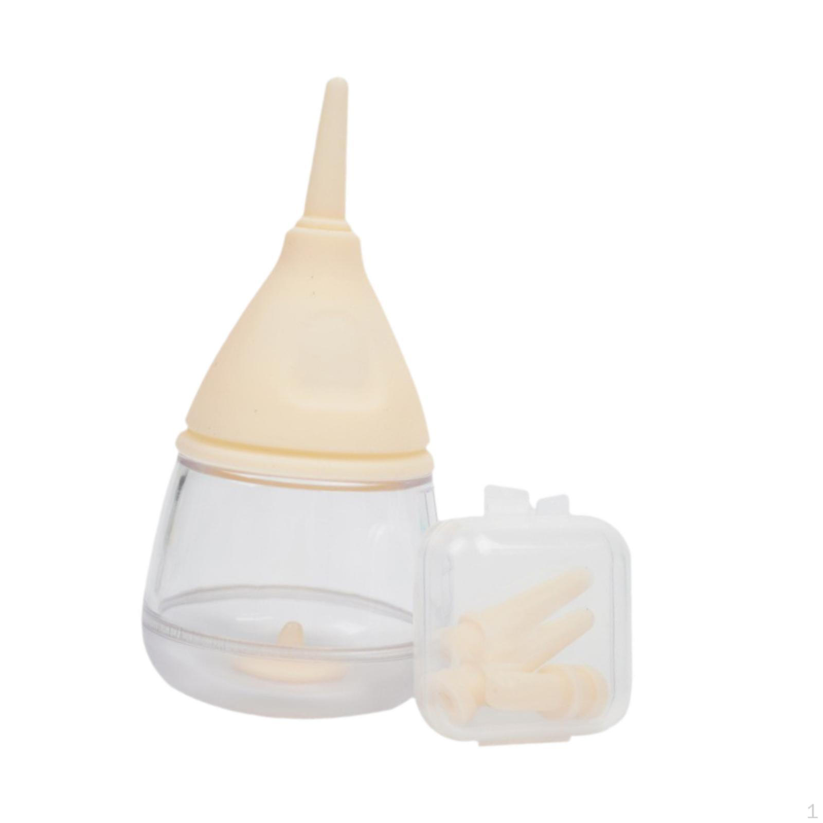 

Набор для кормления котят, портативная бутылочка для молока объемом 35 мл со сменными сосками Pet Care жёлтый