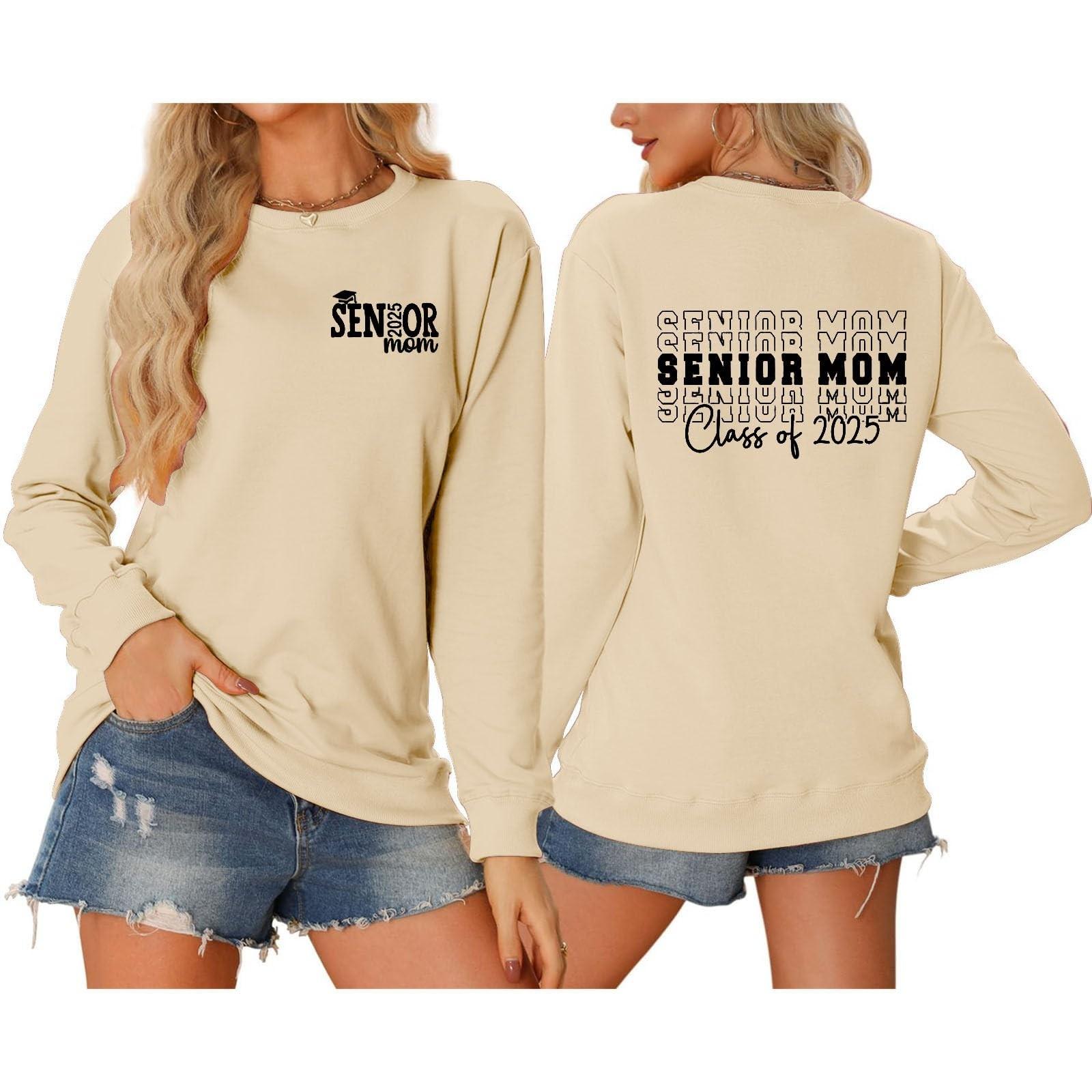 

Женская мода Повседневная толстовка с круглым вырезом и длинным рукавом на Хэллоуин с 3D-моделированием и принтом L бежевый