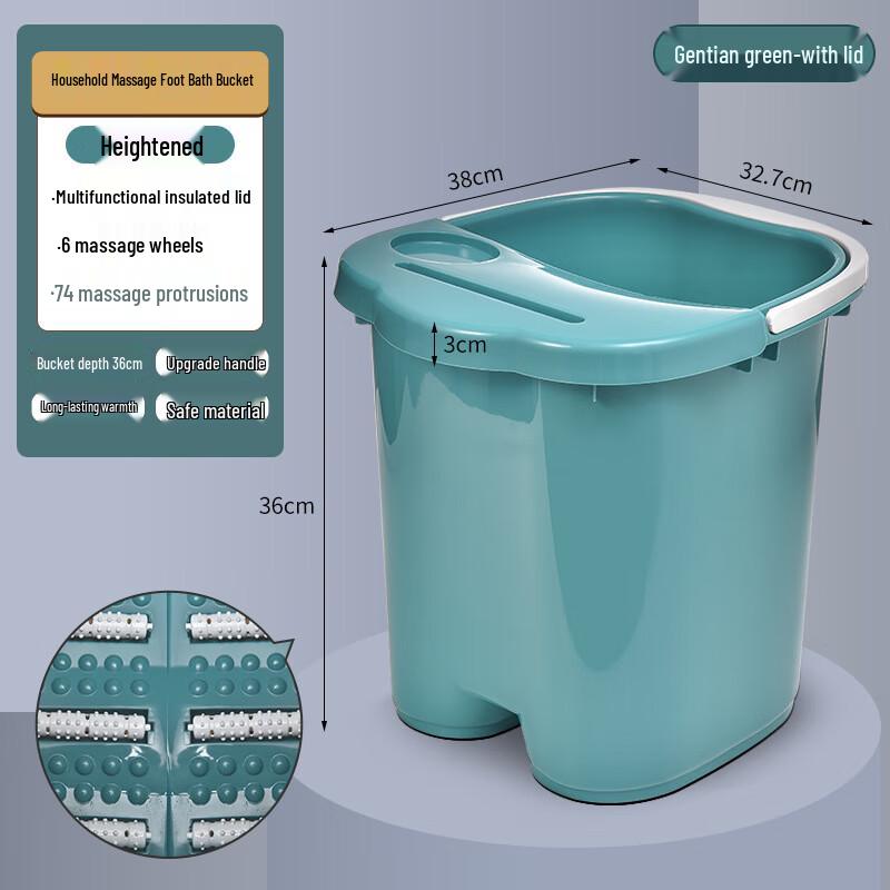 ZISIZ Insulated Over-the-Knee Foot Bath Tub