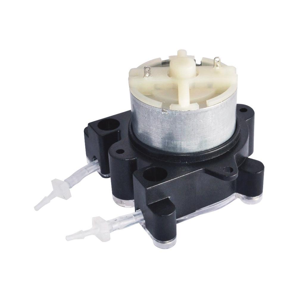 High-Flow Peristaltic Pump 12V Miniature Dosing Pump Peristaltic Hose Pump for Lab Aquarium Liquid Dosing Pump A NONE