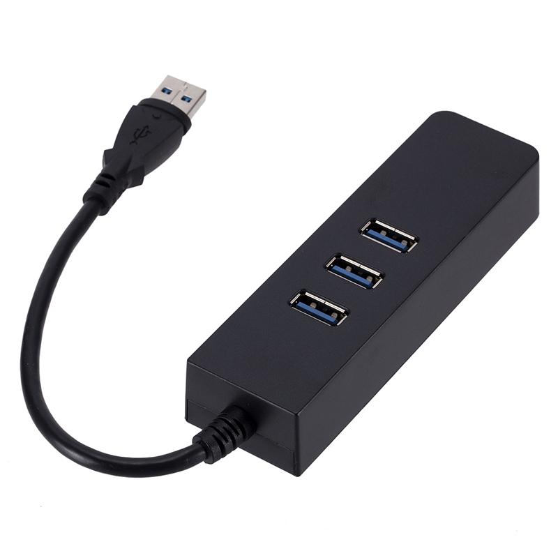 3 Ports Usb 3.0 Gigabit Ethernet Lan Rj45 Network Adapter Hub To 1000Mbps