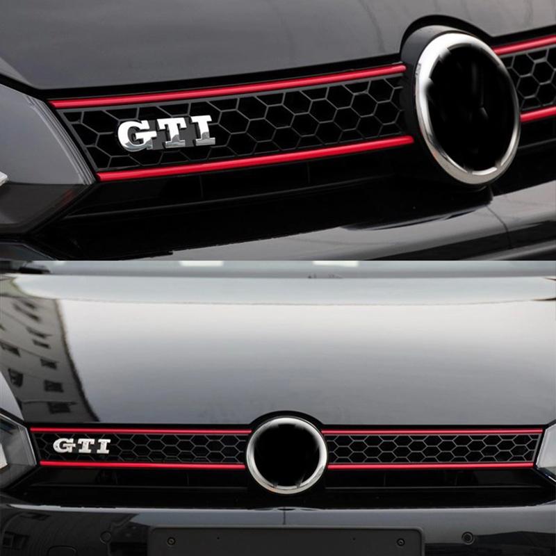 Für VW Volkswagen Jetta MK5 Golf Auto Frontgrill Kratzfeste Vinyl-Aufkleber Abziehbilder Zubehör Für Volkswagen GTI R-Line R Po