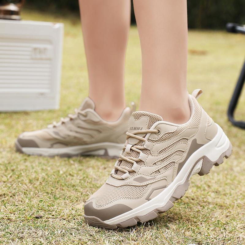 Atmungsaktive Wanderschuhe Herren Sommer Outdoor Trekkingschuhe Herren Rutschfest Klettern Bergschuhe Trail