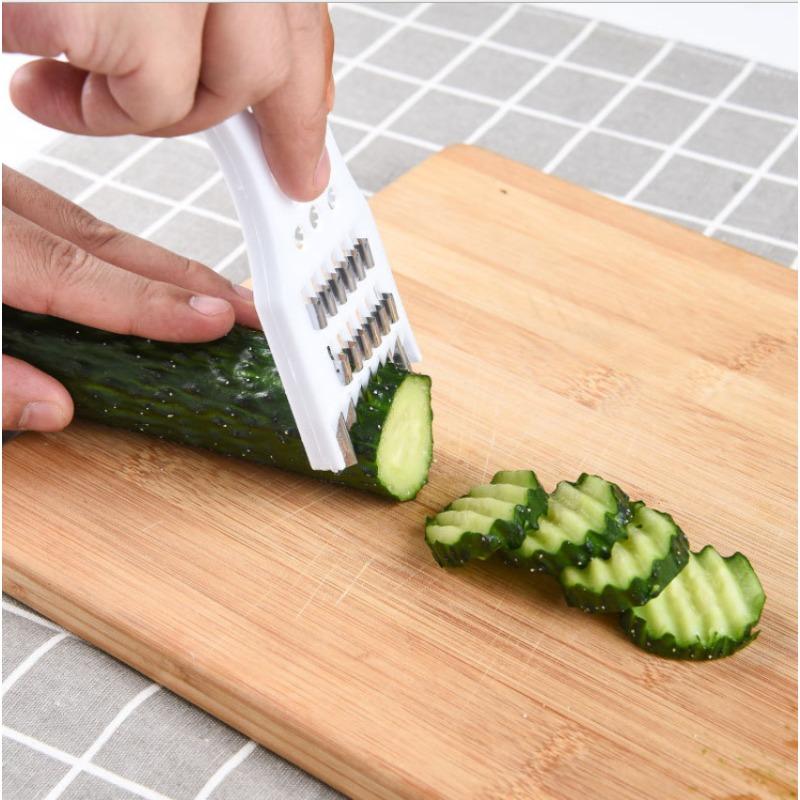 Tagliaverdure da Cucina Multifunzionale 5-in-1 Grande Affettatrice per Luffa Affettatrice per Cetrioli