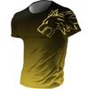 Men's T-shirt Animal Wolf 3D Print Men's Short Sleeves T-Shirt Loose Casual Summer Outdoor Men's and Women's Tees Tops