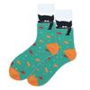Trendige Socken - Herren Große Größe Mittellange Baumwollsocken, Tierleben Serie Thema Trendige Socken