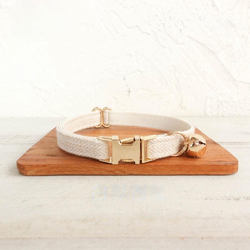 Metal Buckle Cat Necklace Adjustable Pet Dog Collar Practical Pet ID Name Tag  Pet Show