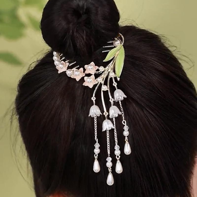 Blumen-Haarklammern Aus Metall – Rutschfeste Haarspangen Im Französischen Vintage-Design Für Frauen & Mädchen