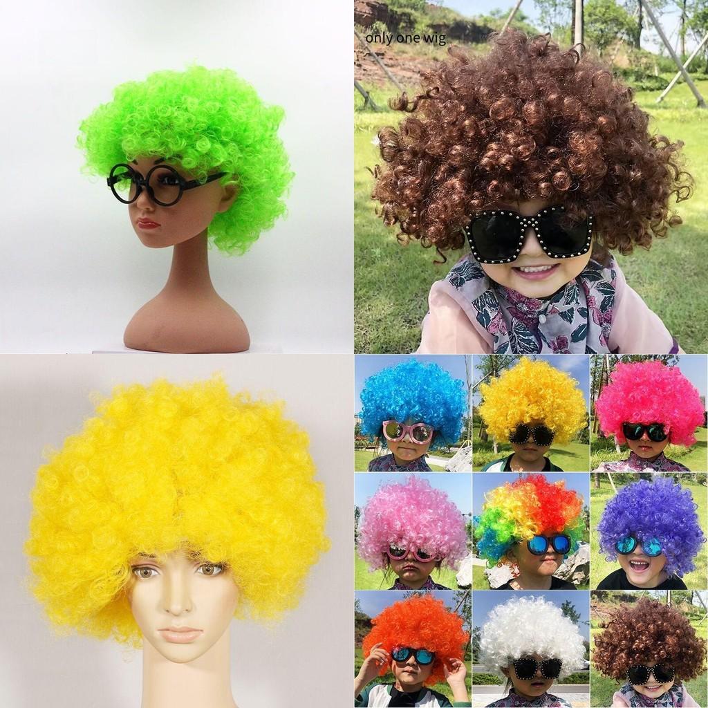 Joker Costume Wig With Colorful Explosion Hair For Kids And Adults Party Fun