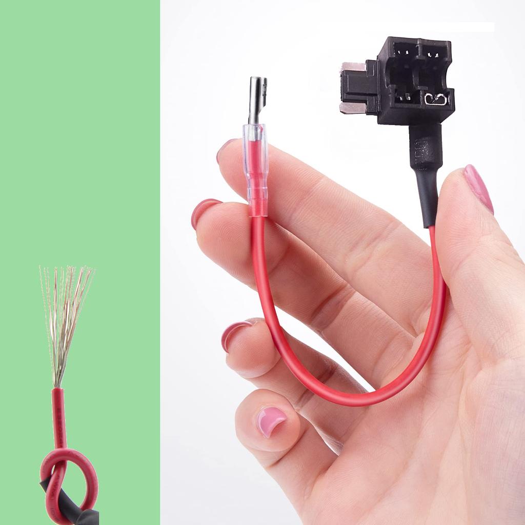 DanYun 2pcs Flat Low Profile Fuse Holder Flat Fuse Holder Fuse Holder Power Removal