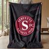 Servette FC Měkká flanelová fleecová deka Lehká útulná teplá přehozová deka na pohovku postel domácí dekoraci