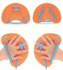 Durable Rubber Dive Flippers Swimming Training Fins with Adjustable Strap for Adults and Kids