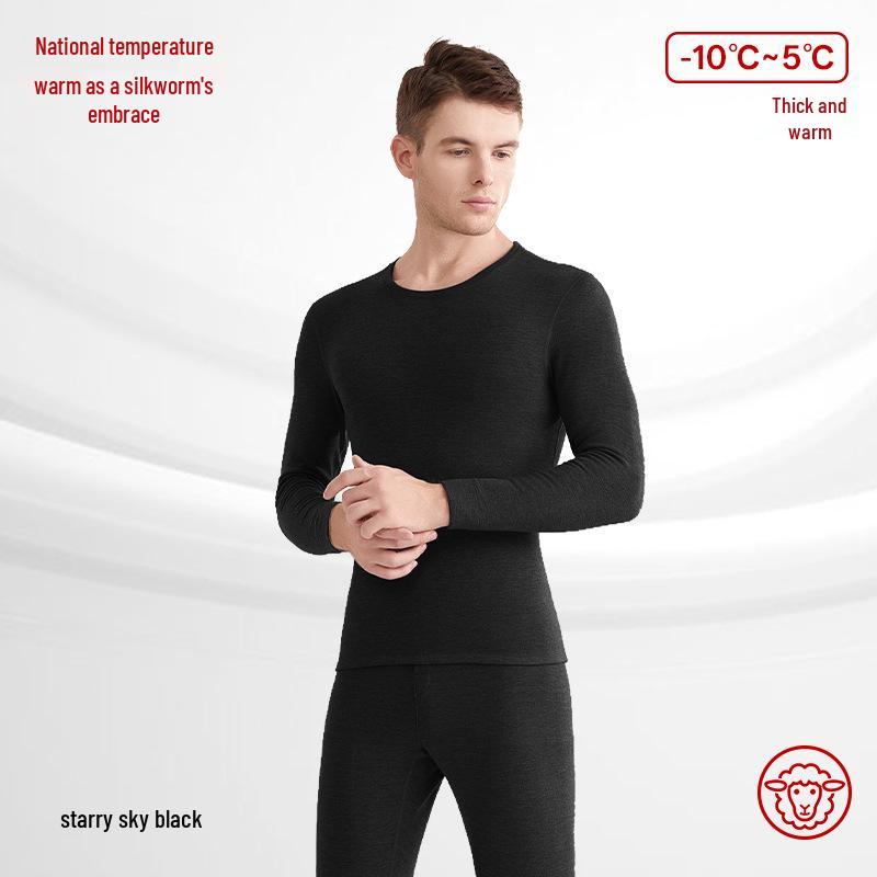 Női kasmírkeverék hőtermelő kerek nyakú termál szett: Antisztatikus, Bőrbarát, Őszi/Téli Alsónemű