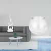 Modern Resin Flame Fish Tank Sculpture Ornament for Desktop Patio Office Bookshelf Bedroom Living