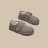 velvet suede new winter warm Velcro lazy shoes fashionable versatile soft-soled cotton shoes