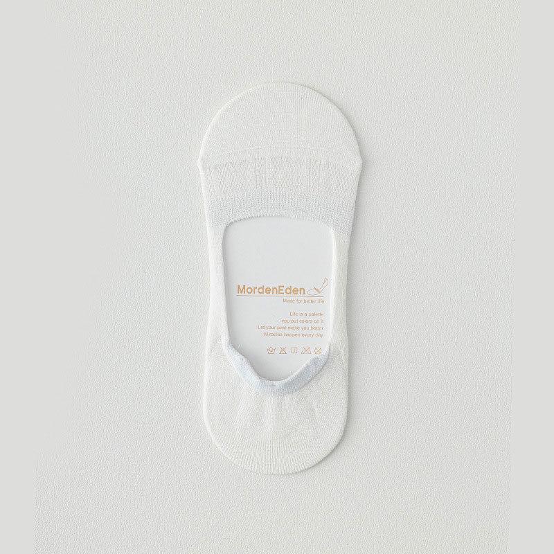 

Women s Summer Thin Non Slip Non Slip Heel Invisible Mesh Breathable Shallow Mouth Boat Socks 1 pair белый