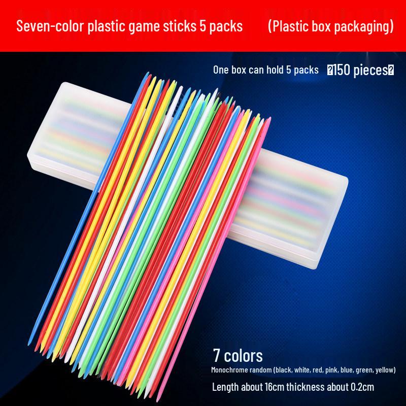 Colorful Pick-Up Sticks: 80s Nostalgic Interactive Educational Game for Kids and Parents